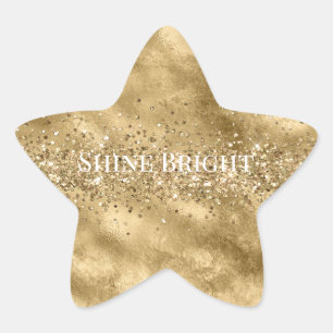 Sticker Étoile Parties scintillant Glam Glitzy Gold