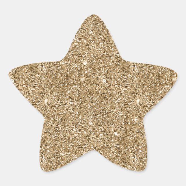 Sticker Étoile Parties scintillant Gold Glam (Devant)
