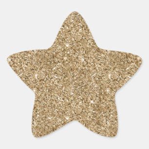 Sticker Étoile Parties scintillant Gold Glam