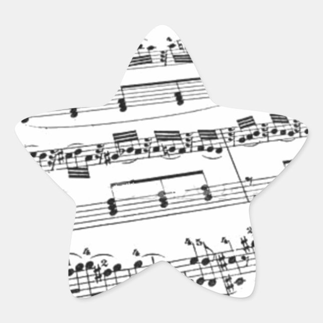 Sticker Étoile Partition (Devant)