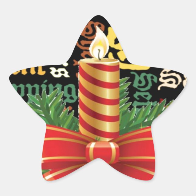 Sticker Étoile Père Noël Bonne journée et une meilleure nuit.jpg (Devant)