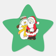 Père Noël et bonhomme de neige