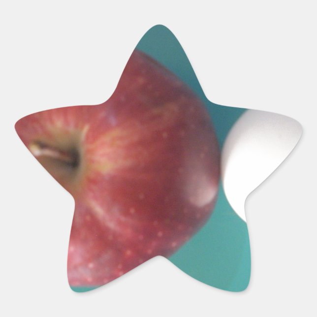 Sticker Étoile Petits-déjeuners copains : Deux oeufs $an Apple St (Devant)