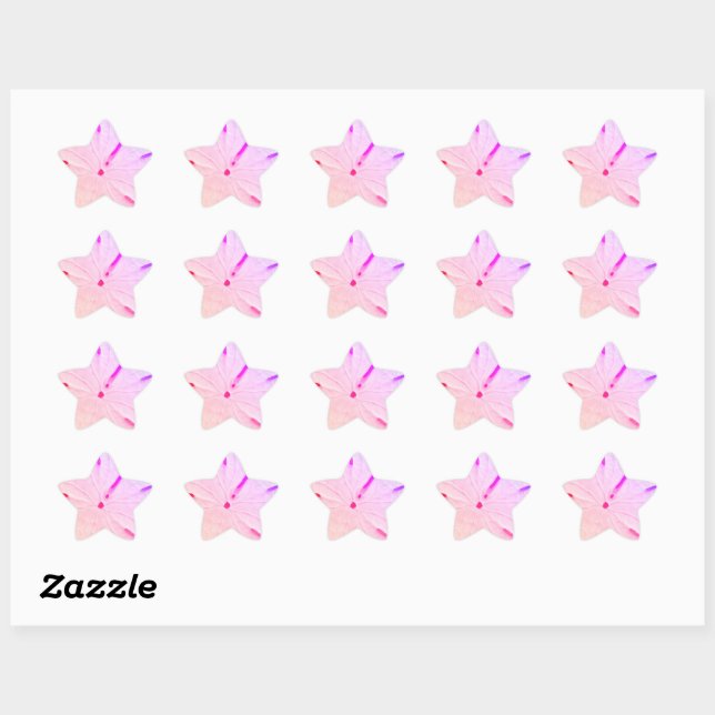 Sticker Étoile Plage Dollar de Sable Côtière Tendance Mignon Rose (Feuille)