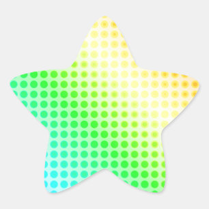 Sticker Étoile Points arc-en-ciel