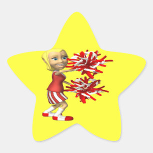 Sticker Étoile Pom-pom girl