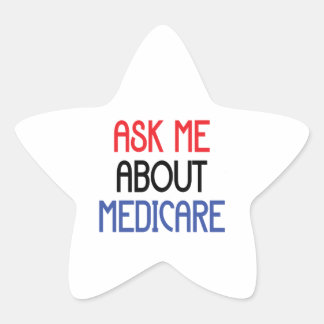 STICKER ÉTOILE POSEZ-MOI DES QUESTIONS SUR MEDICARE