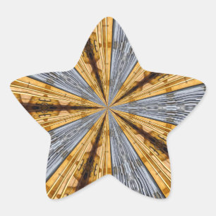 Sticker Étoile Primitif futuriste