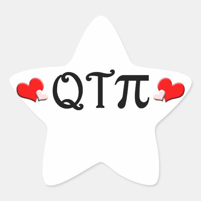 Sticker Étoile Q T Pi (Devant)