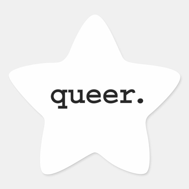 Sticker Étoile queer. (Devant)