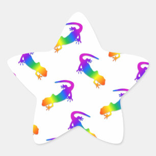 Sticker Étoile Rainbow Salamander