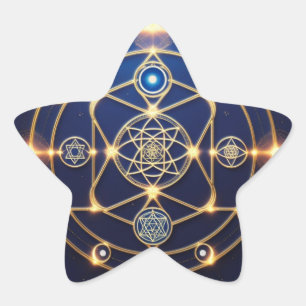 Sticker Étoile Rayonnement Divin – 5 : Énergie Universelle Illumi