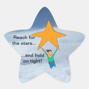 Sticker Étoile Rejoignez les Stars et tenez-vous bien !