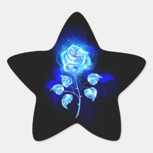 Sticker Étoile Rose bleu brûlant