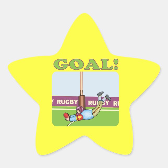 Sticker Étoile Rugby Objectif 2 (Devant)