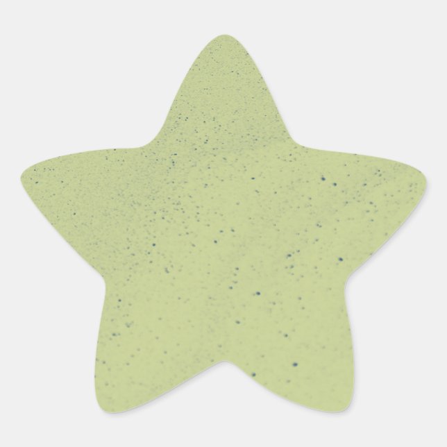 Sticker Étoile Sable Vert Citron (Devant)