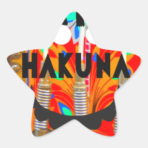 Sticker Étoile Samba couleurs du carnaval Hakuna Matata blings.pn