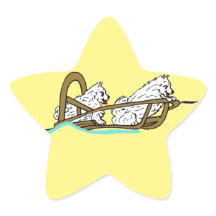 Samoyens en traîneau