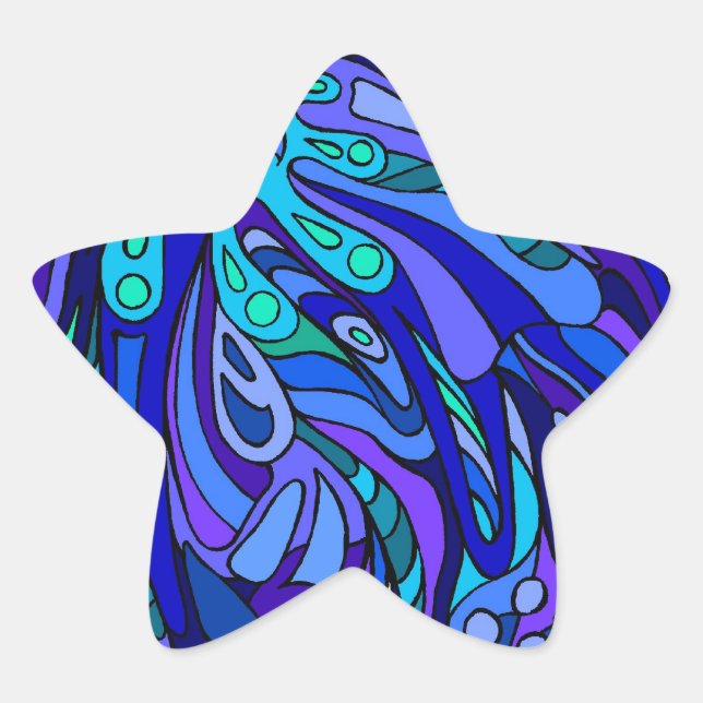 Sticker Étoile *Scoop of Zen Blue (Devant)