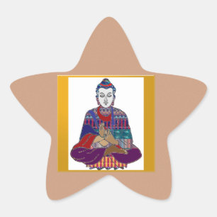 Sticker Étoile Seigneur principal Teacher Meditation d'esprit de