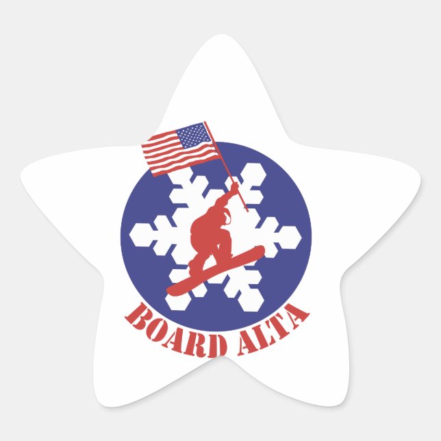 Sticker Étoile Snowboard Alta (Devant)