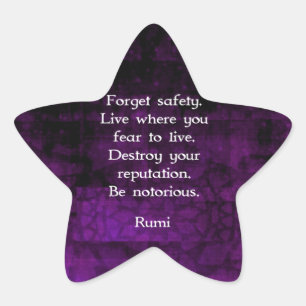 Sticker Étoile Soyez Citation Inspirationnelle De Rumi Célèbre
