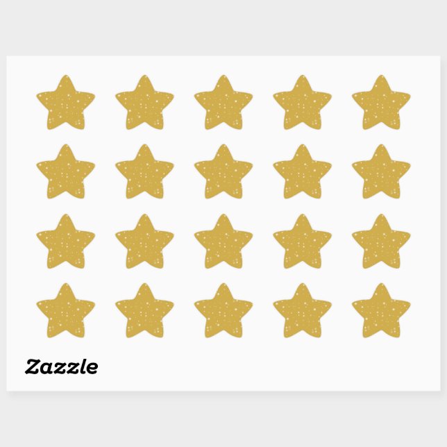 Sticker Étoile Starlight Boho Gold (Feuille)