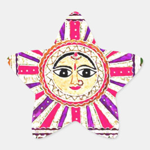 Sticker Étoile Surya Hindu Sun Dieu
