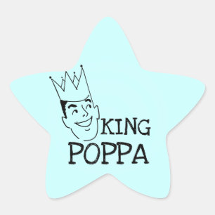 Sticker Étoile T-shirts et cadeaux King Poppa