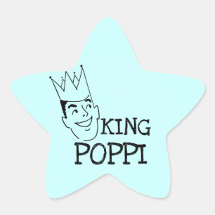Sticker Étoile T-shirts et cadeaux King Poppi