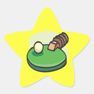 Sticker Étoile Tennis De Table