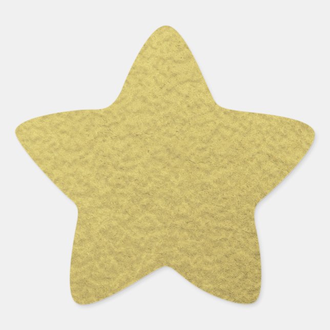 Sticker Étoile Texture Arrière - plan Gold Foil (Devant)