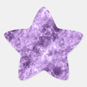 Sticker Étoile Texture crumplée violet foncé