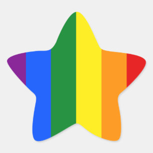 Sticker Étoile The Colors of the rainbow