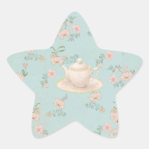 Sticker Étoile Thé Party shabby chic
