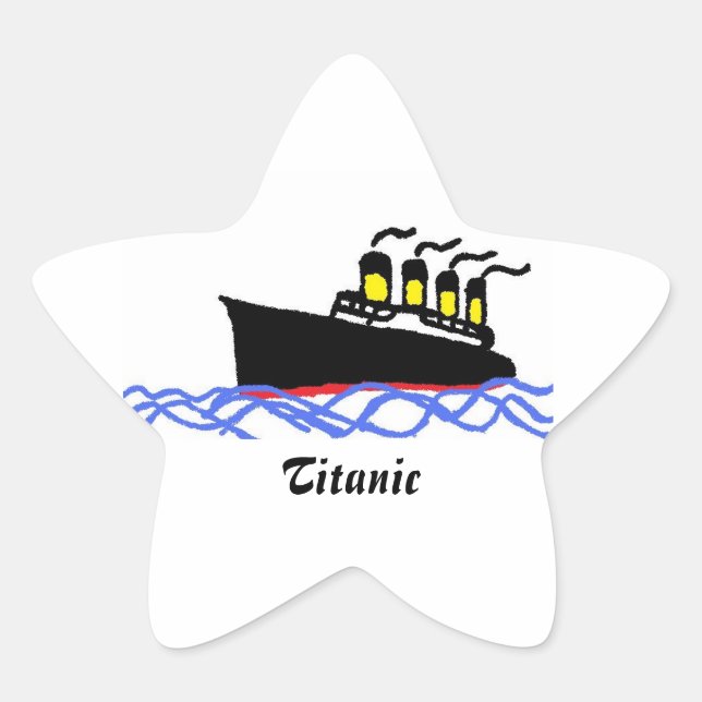 Sticker Étoile Titanic STAR (Devant)