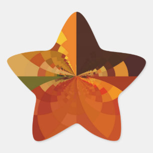 Sticker Étoile Tonalité Terre Art couleur Abstrait Design d'impre