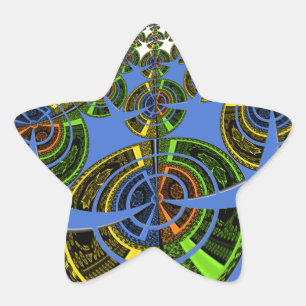 Sticker Étoile Tradition bleue