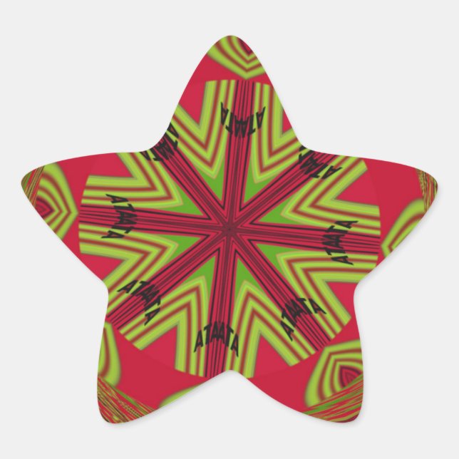 Sticker Étoile Une belle Afrique Extraordinaire peut le design tr (Devant)