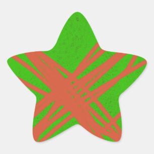 Sticker Étoile verdure art abstrait