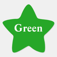 Sticker étoile verte