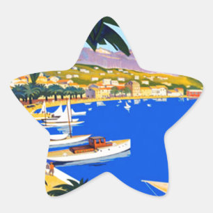 Sticker Étoile Vintage Côte d'Azur
