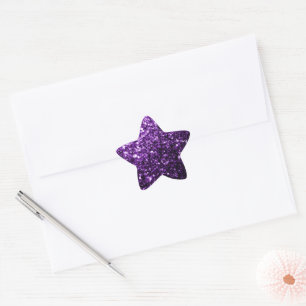 Sticker Étoile Violet foncé faux paillettes brillantes scintillen