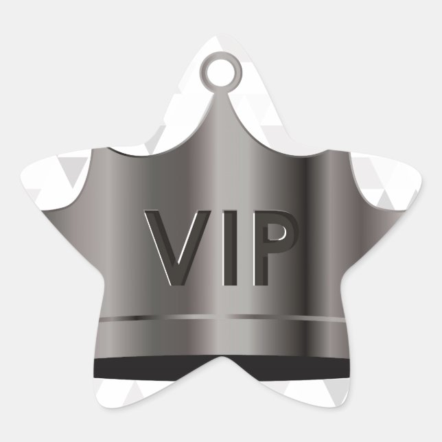 Sticker Étoile vip design (Devant)