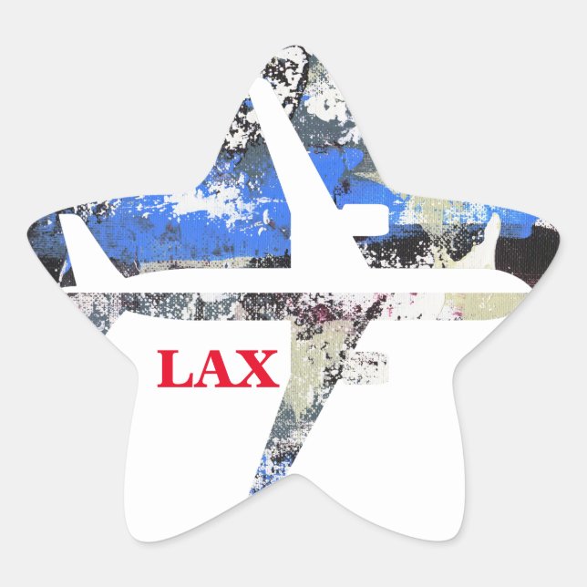 Sticker Étoile Vol Abstrait par Michael Moffa (Devant)