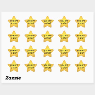 Sticker Étoile Vous êtes une star !
