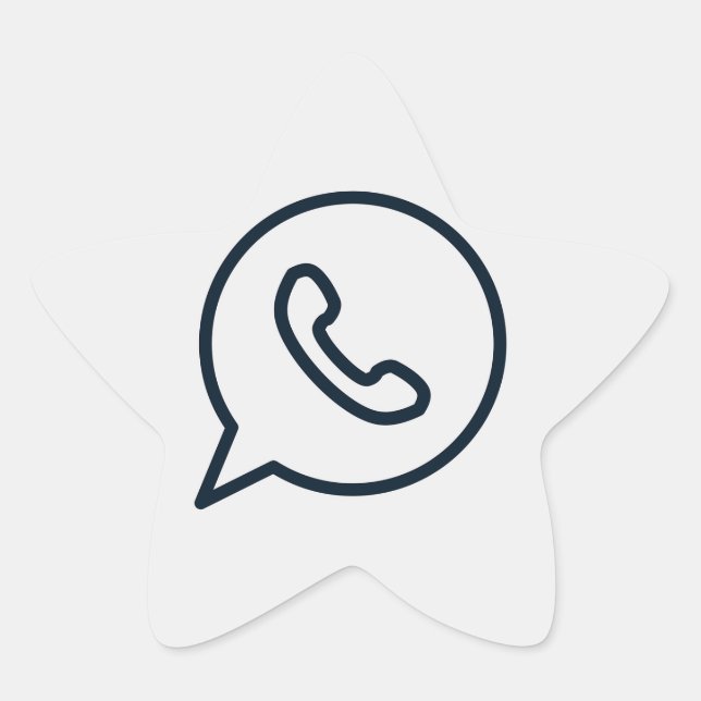 Sticker Étoile whatsapp-whats-whatsapp-icône (Devant)