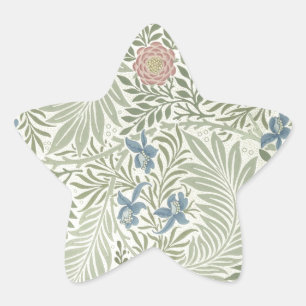 Sticker Étoile William Morris Larkspur Fond d'écran floral