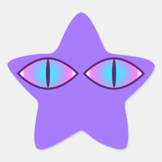 Sticker Étoile Yeux de Chat Kitty