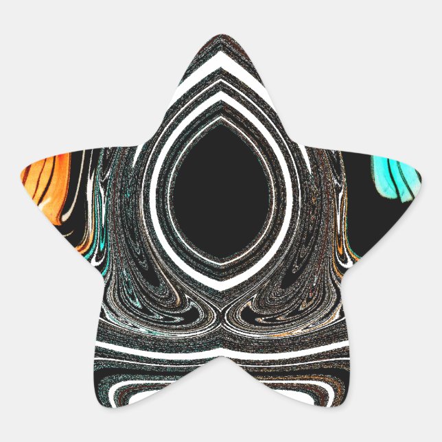 Sticker Étoile Zebra HAkuna Matata akuna MatataS cadeaux dernier  (Devant)